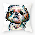 Axyaa Dog Yorkie Pug Cute Pillowcase Sofa Bedroom Decoration