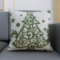 Axyaa Christmas Embroidered Cushion Cover Set - Festive Holiday Decor