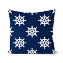 Axyaa Navy Blue Geometric Cushion Cover - Decorative Sofa Pillowcase