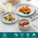 Axyaa Stoneware Dinnerware Set - Mix-color Tableware For 4/8/12