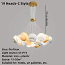 Axyaa Moon LED Bubble Chandelier: Modern 3D Printed Lighting for Living Room & Restaurant