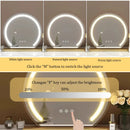Axyaa Light-Up Vanity Mirror with Smart Touch Control, 3 Colors, 360° Rotation