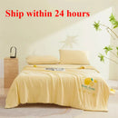 Axyaa Ice Silk Summer Quilt: Lightweight & Machine Washable cooling comfort for hot nights.