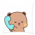 Cute Panda Bears Printed Pillow Case for Sofa Decoration by Axyaa