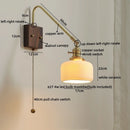 Axyaa Nordic LED Wall Lamp Pull Chain Switch Bathroom Mirror Light Applique Murale
