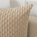 Axyaa Corduroy Throw Pillow Cover 45x45 for Sofa Bed Living Room Plush Cushion Case