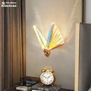 Axyaa Butterfly Wall Lamp: Nordic LED Indoor Modern Light for Bedroom and Living Room