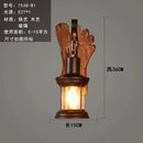 Axyaa Wooden LED Wall Lamps Industrial Style Home Decor Sconces for Living Room