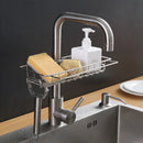 Axyaa Stainless Steel Sink Rack Sponge Soap Holder Drying Shelf Dish Organizer