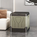 Axyaa Portable Folding Toilet with Lid Trash Bin for Camping Travel
