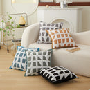 Axyaa Geometric Jacquard Pillowcase Decor Home Sofa Throw Cushion Cover 48x48cm