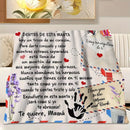 Axyaa Vintage Spanish Love Letter Flannel Blanket - Ultra-Soft All-Season Cozy Bed Throw