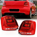 Axyaa Rear Tail Light Assembly Set for VW POLO 2014-2018 (No Bulbs)