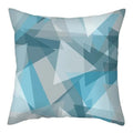 Geometric Blue Patterned Digital Print Pillow Covers by Axyaa: Sofa, Bedroom, Car Decor