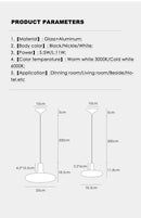 Axyaa Silver Aluminum Art Chandelier E27 Pendant Light for Dining Kitchen Bedroom