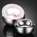 Axyaa Double Layer Stainless Steel Ramen Bowl - Large Soup Bowl