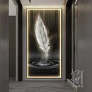 Axyaa Feather Art LED Wall Lamp for Modern Home Decor