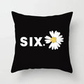 Nordic Daisy Print Pillow Cover by Axyaa - Modern Floral Cushion for Living Room