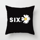 Nordic Daisy Print Pillow Cover by Axyaa - Modern Floral Cushion for Living Room