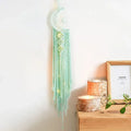 Bohemian Moon Dream Catcher With or Without Light, Macrame Dreamcatcher for Home Decor by Axyaa