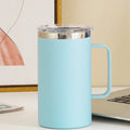 Axyaa 650ML Double Layer Insulated Coffee Cup with Lid