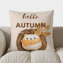 Cute Hedgehog Throw Pillow Cover for Sofa, Bedroom, Car - Axyaa Brand