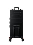 Axyaa 4-in-1 Vanity Cosmetic Trolley Case - Large Capacity Makeup Box
