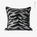 Axyaa Farmhouse Sofa Pillowcase: Striped Flannel Modern 3D Jacquard Decorative.