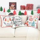 Axyaa Holiday Dutch Velvet Letter Print Pillowcase - Cojines Sofa Throw Pillow Cover