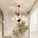 Axyaa French Flower Pendant Light, Retro American Petal Lighting