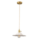 Axyaa White Ceramic LED Pendant Lamp Modern Hanging Light Fixtures