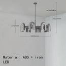 Axyaa Nordic LED U-shaped Chandelier for Living Room, Bedroom, Children's Room - Wall Light