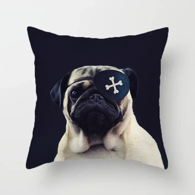 Cute French Bulldog Pillowcase for Home Decor by Axyaa