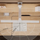 Axyaa Double-headed Clip Table Lamp: Touch Control Dimmable Light for Reading, Bedroom, Study