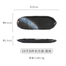 Axyaa Ceramic Leaf Plate Set for Sushi, Sashimi, Hot Pot, Barbecue - Japanese Tableware