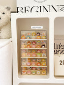 Axyaa Acrylic Dolls Display Box for Small Action Figures and LEGO Storage