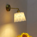 Axyaa Simple Retro LED Ceramic Wall Lamp for Bedroom and Living Room