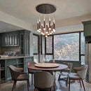Axyaa Modern Chandelier Pendant for Elegant Dining Room Lighting.