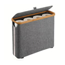 Axyaa Foldable Paper Basket Holder Laundry Bathroom Organizer Toy Storage Bin