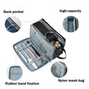 Axyaa Multi-Layer Makeup Organizer & Toiletries Bag - Large Capacity & Full Open
