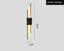 Axyaa Copper Line Pipe Wall Sconces with Acrylic Lampshade - Indoor LED Lighting