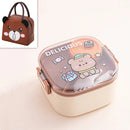 Axyaa Kids Bento Box with Spoon - Stainless Steel 304 Lunch Container