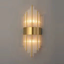 Axyaa Gold Crystal LED Wall Lamp for Luxury Home Decor