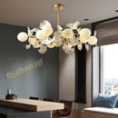 Axyaa Ginkgo Leaf Branch Ceiling Chandelier for Bedroom, Living & Dining Room