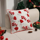 Axyaa Christmas Red Hat Sofa Pillow Cover Set for Living Room Party, 1pc 30x50cm 45x45cm