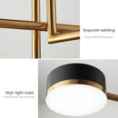 Axyaa Modern Nordic Black Gold LED Ceiling Chandelier