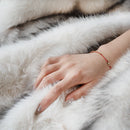 Axyaa Luxury Faux Fox Fur Blanket - Super Soft Winter Warmth