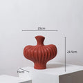 Axyaa Fringe Vase: Irregular Heterophore Floral Arrangement Porcelain Ornament