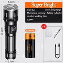 Axyaa SuperBright 1000M Outdoor Flashlight Torch Rechargeable Lithium Battery