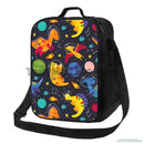 Axyaa Dino Insulated Lunch Bag - Portable Thermal Bento Tote for Kids, Boys, Girls